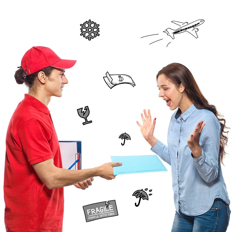 Metronic Bubble Mailers 8.5 x 12 Inch 25 Pack Light Blue Usable Size 8.5 x 11 Inches Bubble Mailer Self-Seal Padded Envelopes for Shipping, Mailing, Packaging for Business, Bulk #2 - Image 5